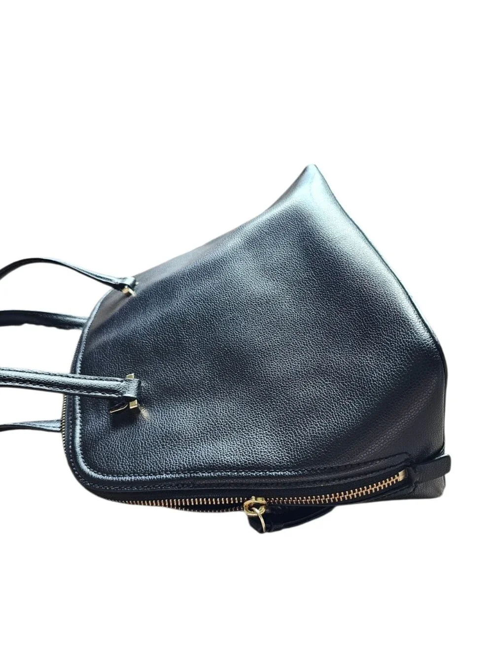 Kate Spade Small Rima Black Leather Dome Satchel Crossbody